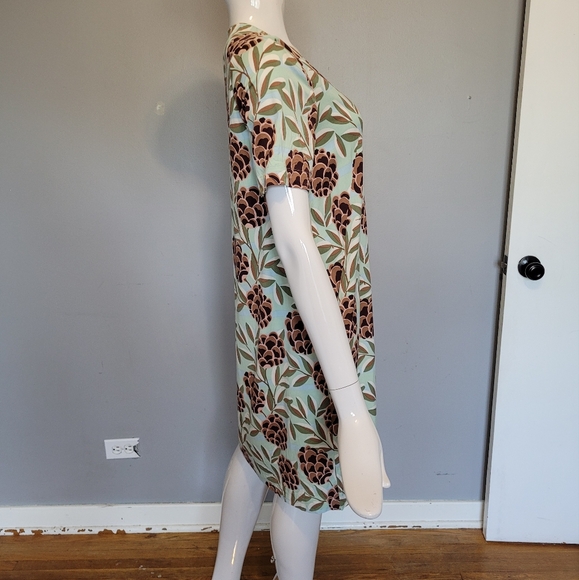 Zilch Amsterdam Pinecone Print Dress, VGUC, Size S - Picture 2 of 7